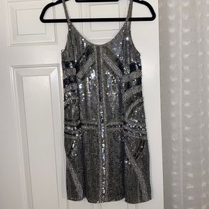 Parker Sequin Shift Dress. Size XS.